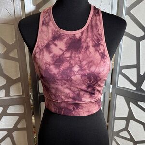 Victoria's Secret Maroon Tie-Dye Tank Top